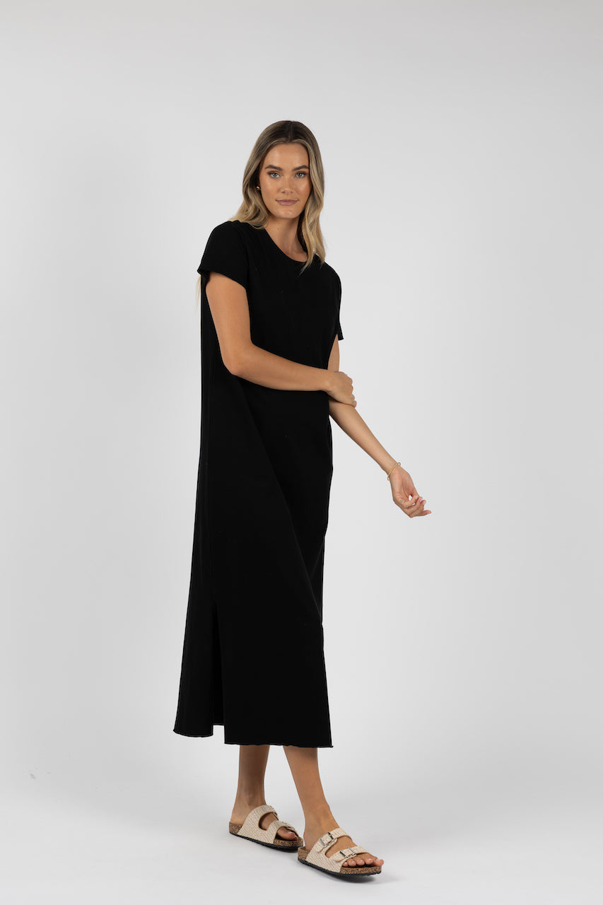 Basic Tee Dress - Black