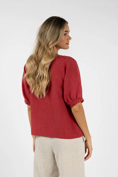 Lagoon Blouse - Brick