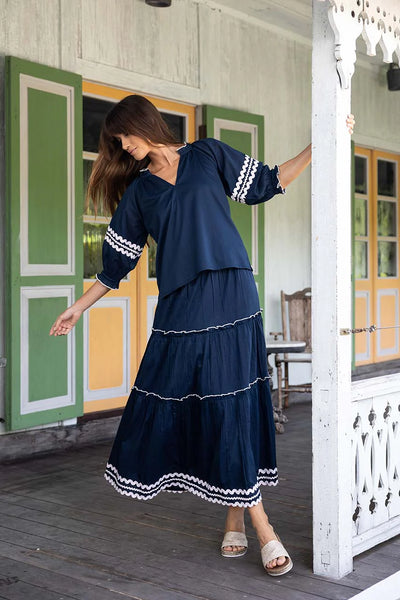 Ziggy Blouse - Navy