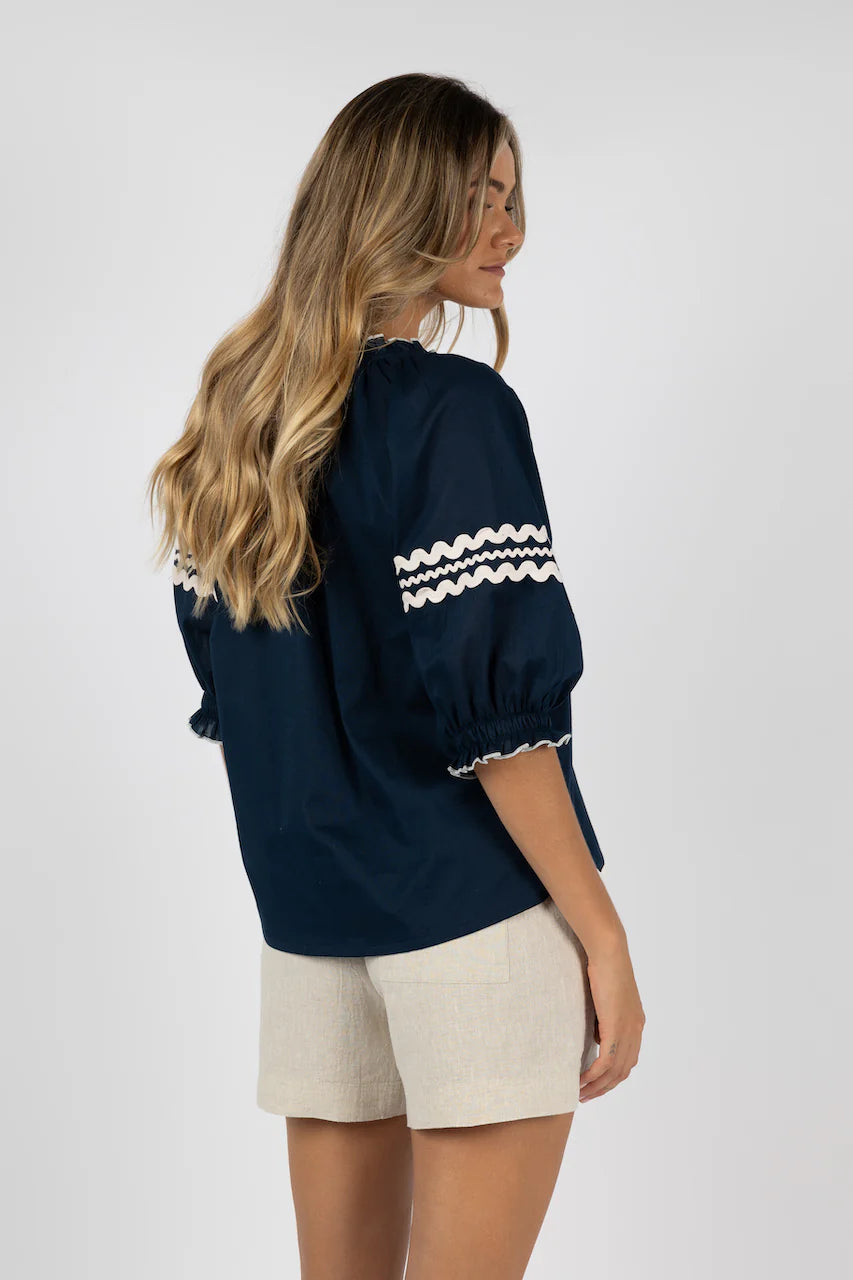 Ziggy Blouse - Navy