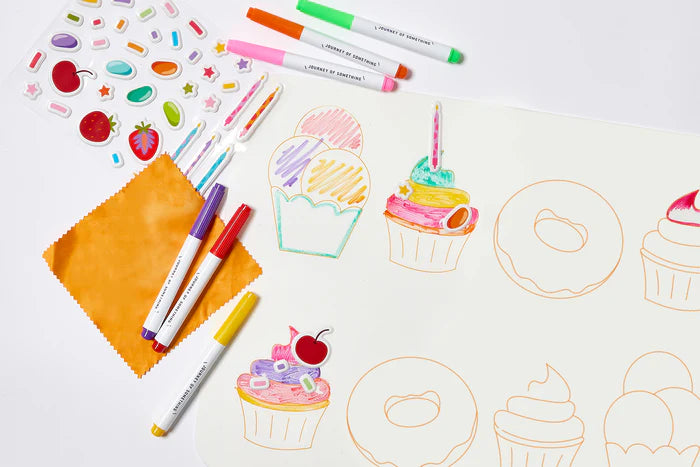 Wipeable Colouring Mat - Sweet As