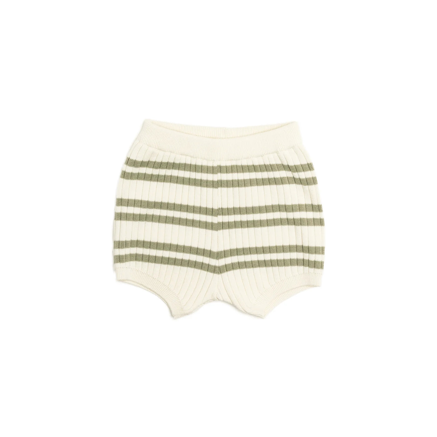 Knit Rib Short - Sage Stripe