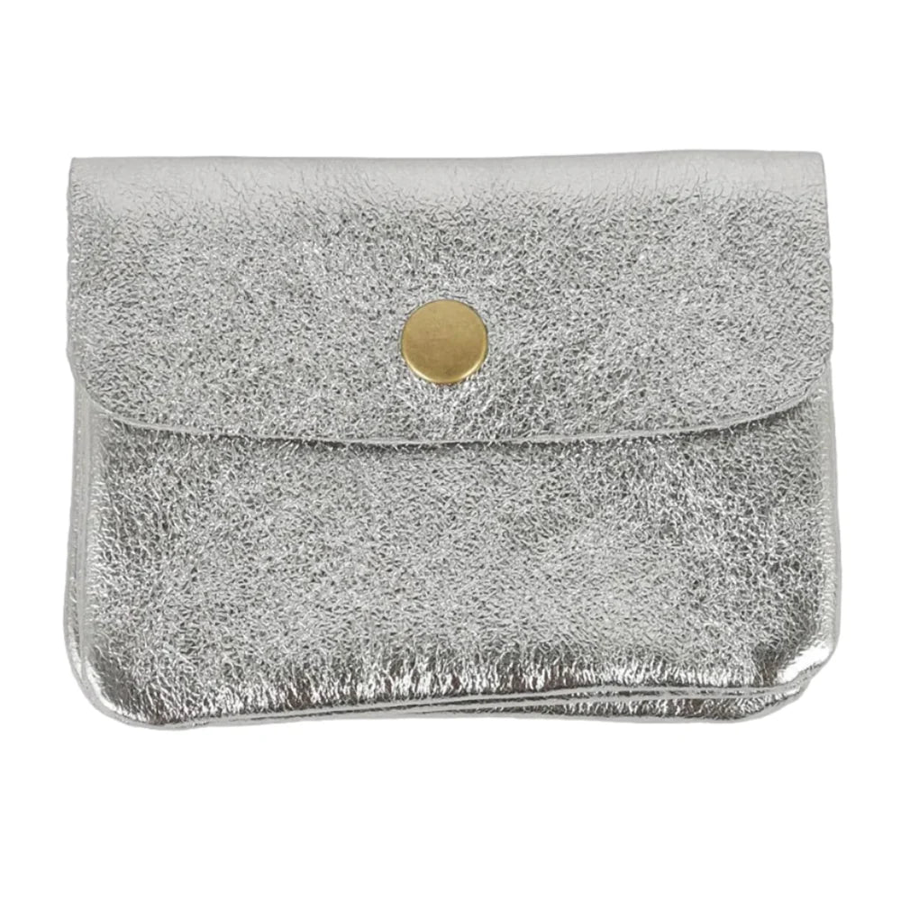 Coin Purse Metallic Grey