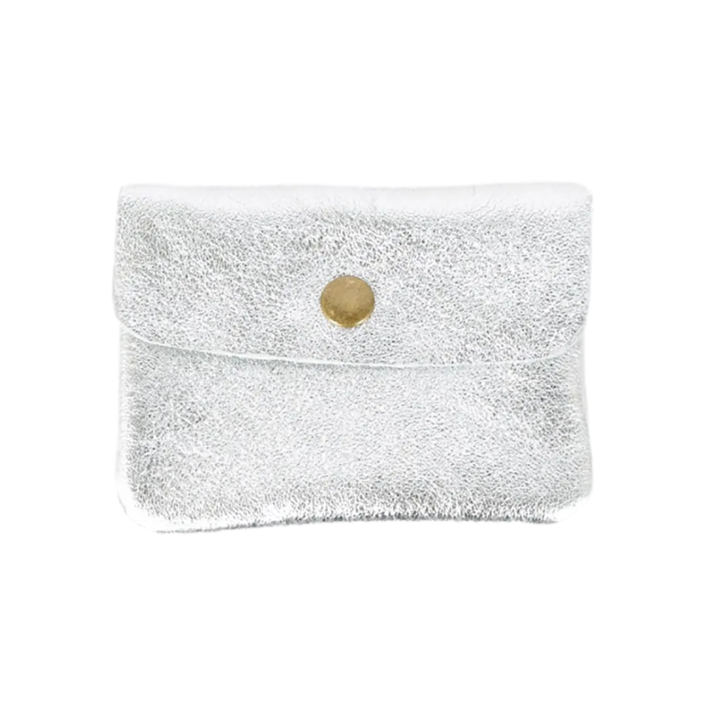 Coin Purse Metallic Silver