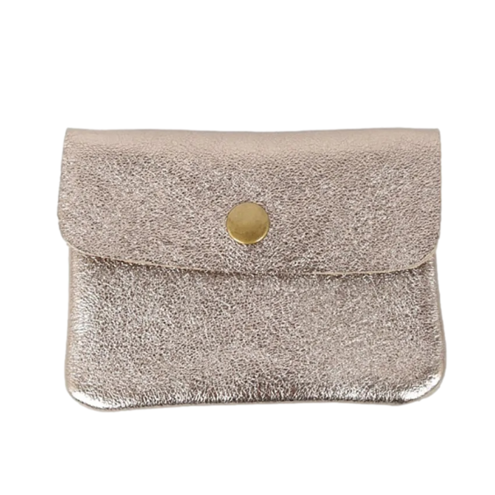 Coin Purse Metallic Champagne