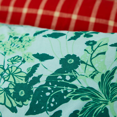 Jeanette Cotton Pillowcase Set - Jade