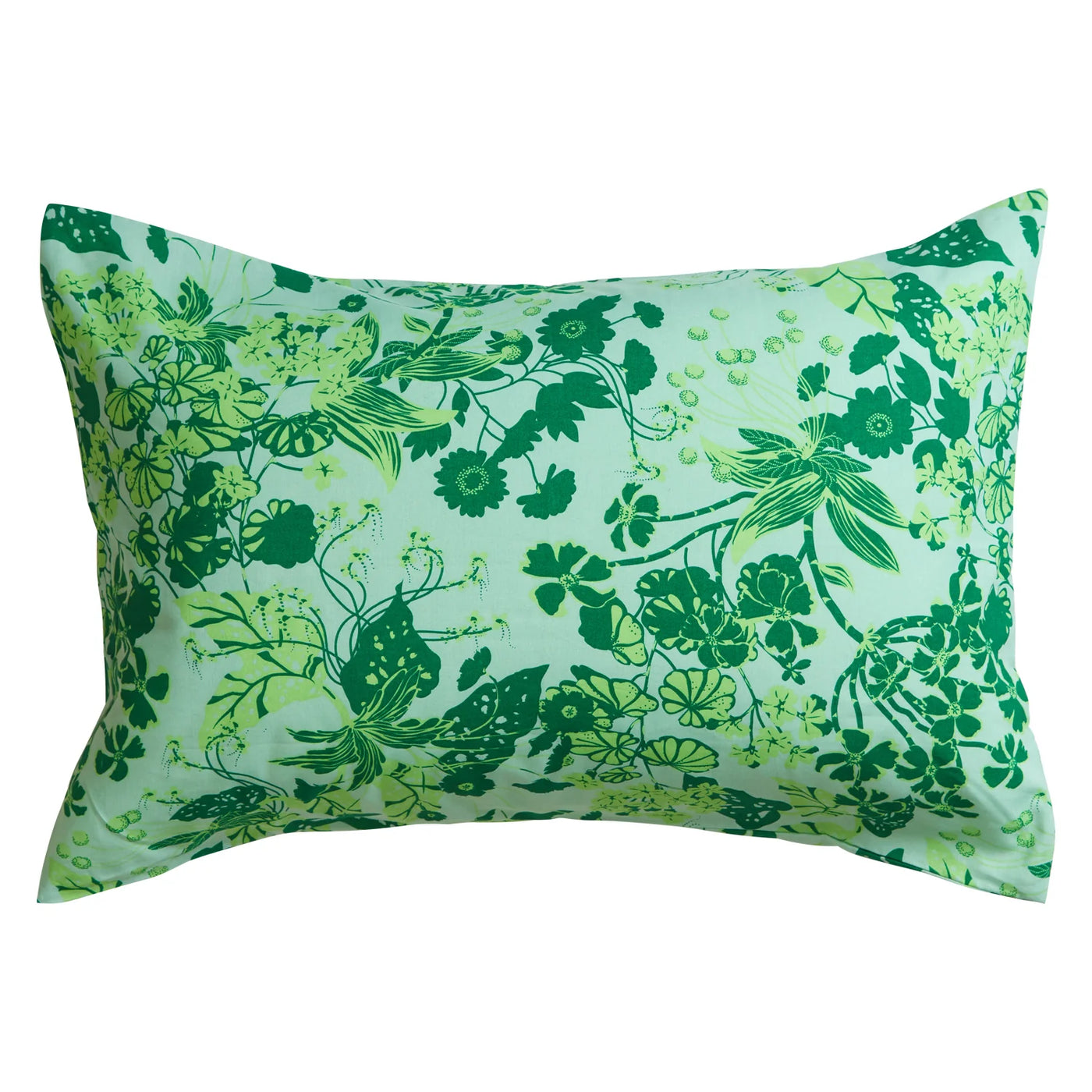 Jeanette Cotton Pillowcase Set - Jade