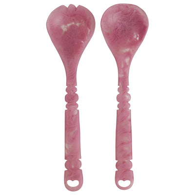 Wilkie Salad Servers - Fuchsia