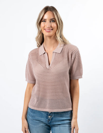 Jonah Knit Top -Blush