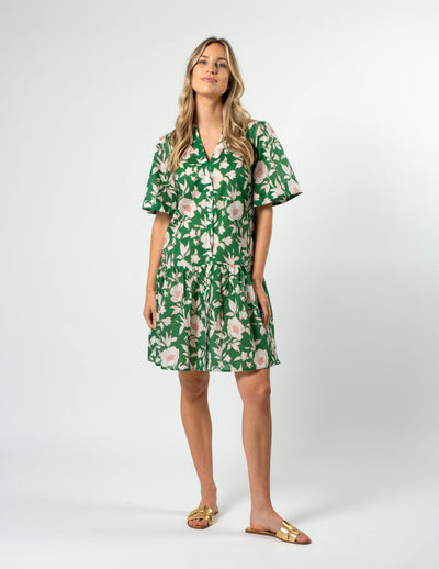 Lena Dress - Vintage Green