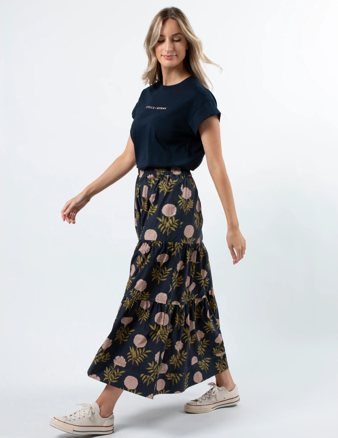 Tori Skirt- Fiore Navy