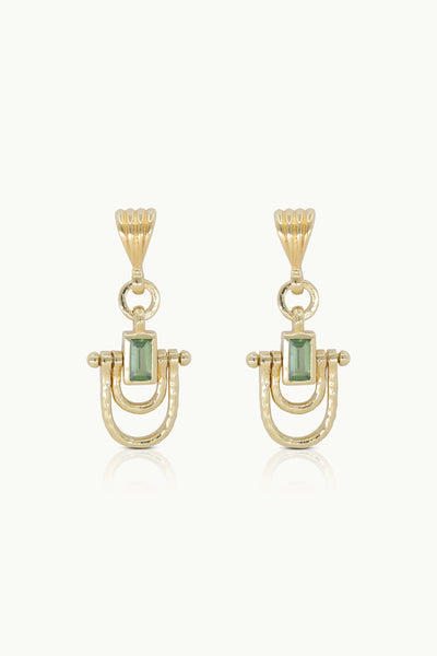 Allegra Apatite Gold Earrings