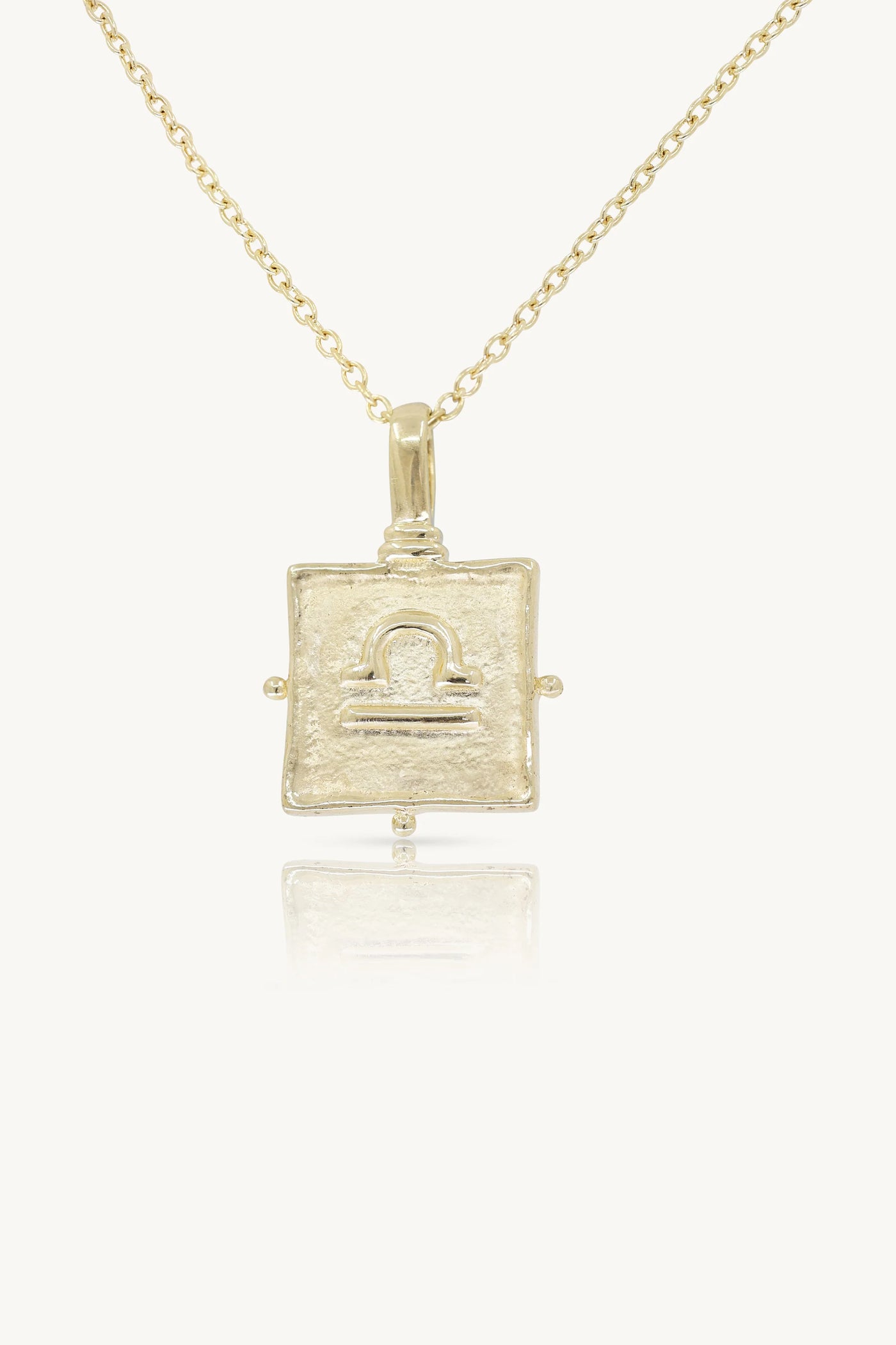 Libra Zodiac Necklace - Gold