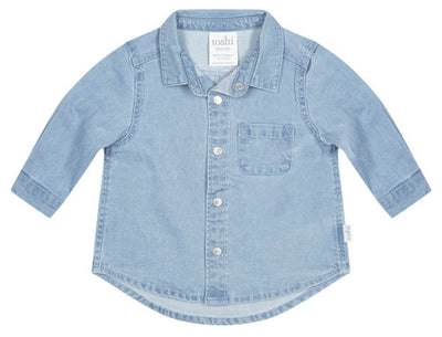 Baby Denim Shirt Long Sleeve - Brumby