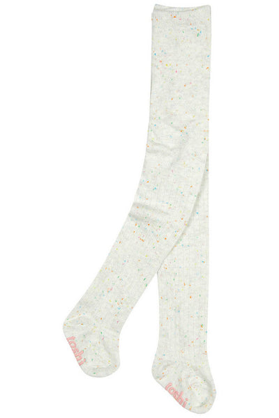 Baby Tights Organic Footed - Snowflake