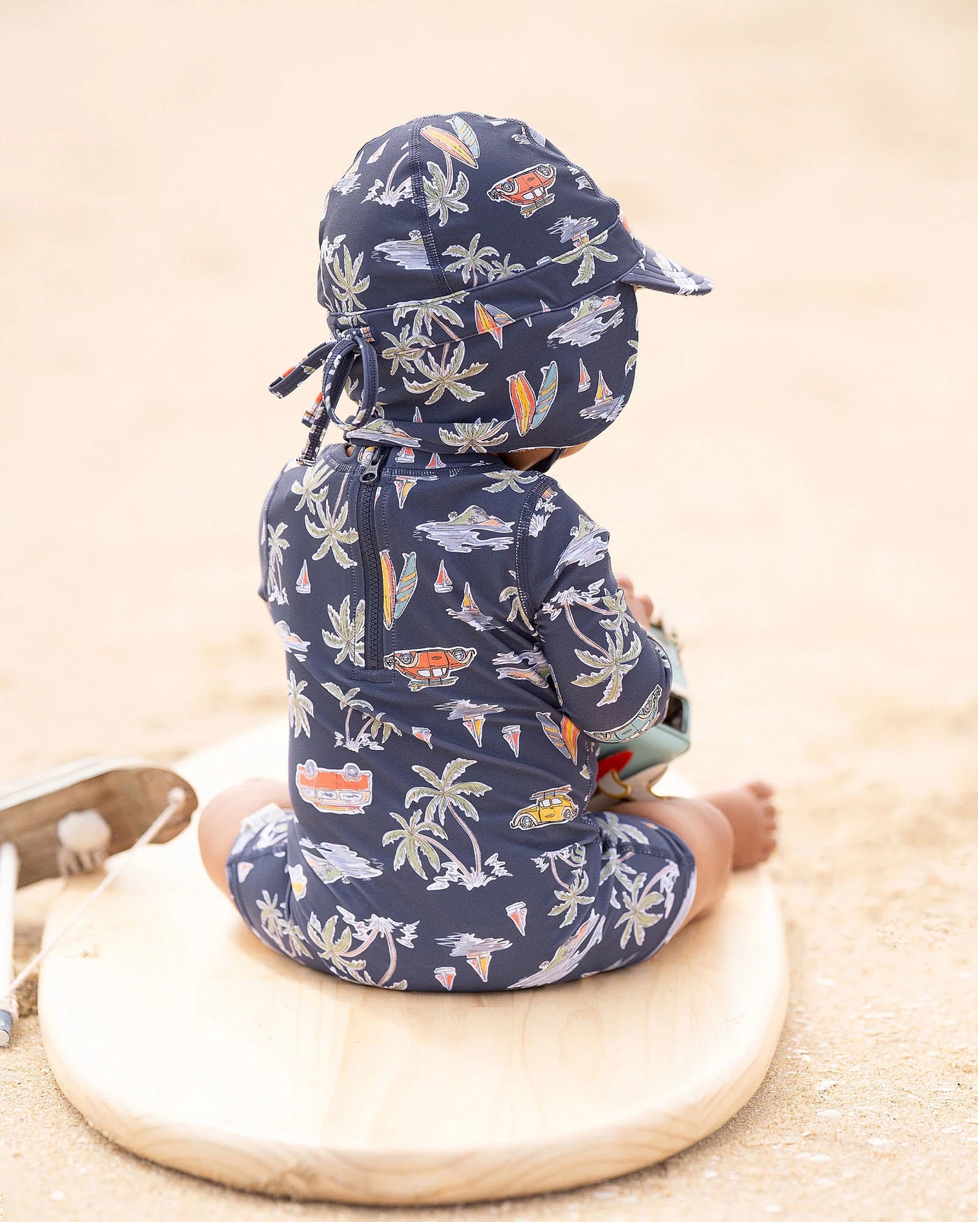 Swim Baby Flap Cap Classic - Surf Twilight